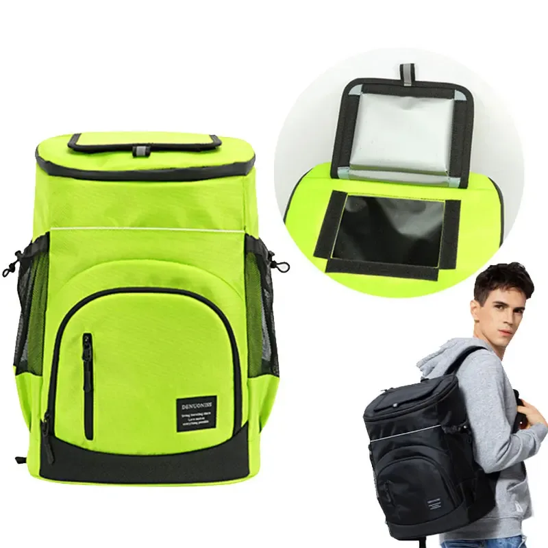 Sac isotherme souple de 30 L, grand format, capacité 36 canettes, sac à dos thermique isolé, sac de voyage, sac de plage, sac à glace, sac à bière, sac à provisions étanche, sac à dos pour le stockage des aliments
