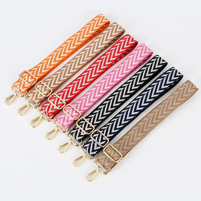 Sangle de sac à bandoulière colorée pour femmes, large sangle réglable, accessoires de partie, sangle de sac Messenger 130cm
