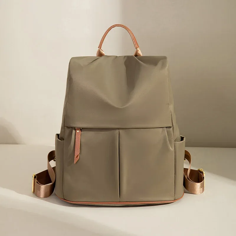 sac à dos esthétique pour femmes, style décontracté, tissu oxford, sac à dos léger, design simple, mode féminine, sacs urbains