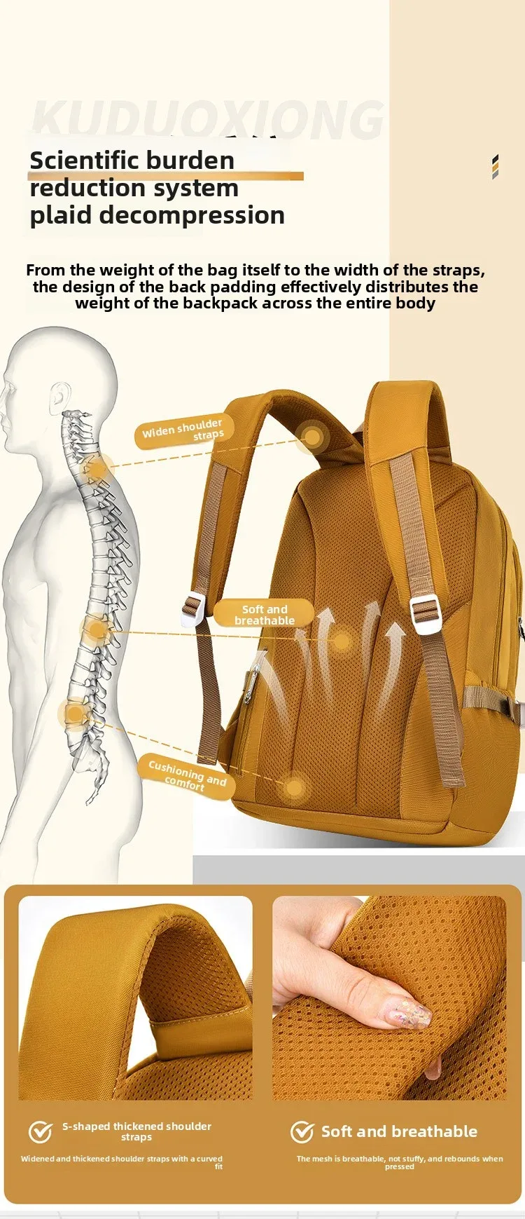 nouveau sac à dos printemps 2026 pour homme, loisirs, affaires, voyage, grande capacité, sac d'école collège, sac ordinateur femme, cartable