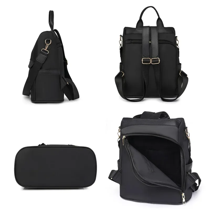 femmes décontracté imperméable en nylon sac à dos nouvelle grande capacité femmes voyage sacs à bandoulière marque de mode femme anti-vol sac à dos