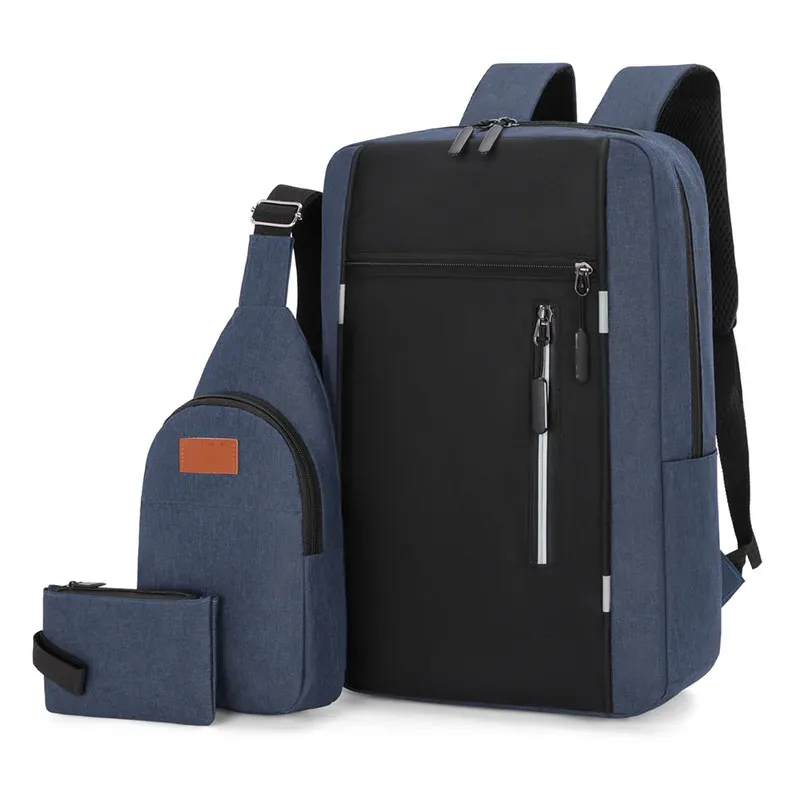 sac à dos pour ordinateur portable avec pochette de rangement résistante aux rayures, chargement usb, sac à bandoulière minimaliste pour les voyages en plein air et les trajets quotidiens