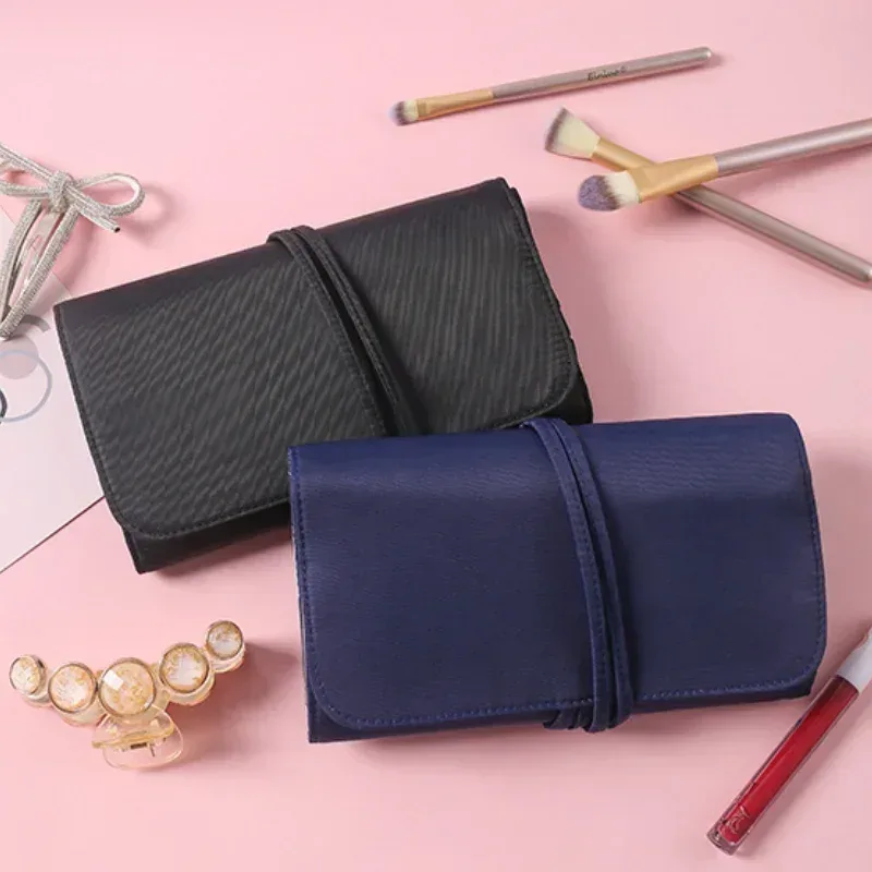 sac de rangement pour pinceaux de maquillage professionnel, sac de rangement pour pinceaux de maquillage pour femmes, organisateur de voyage, sac de beauté pliable et portable