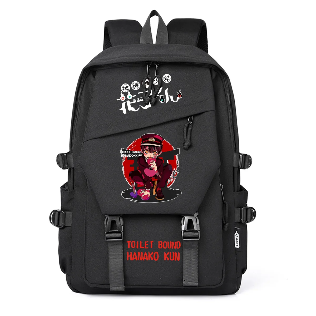 sacs à dos décontractés pour étudiants, sacs à livres pour filles, sacs à dos pour ordinateur portable, sacs à bandoulière, motif dessin animé anime toilet-bound hanako-kun