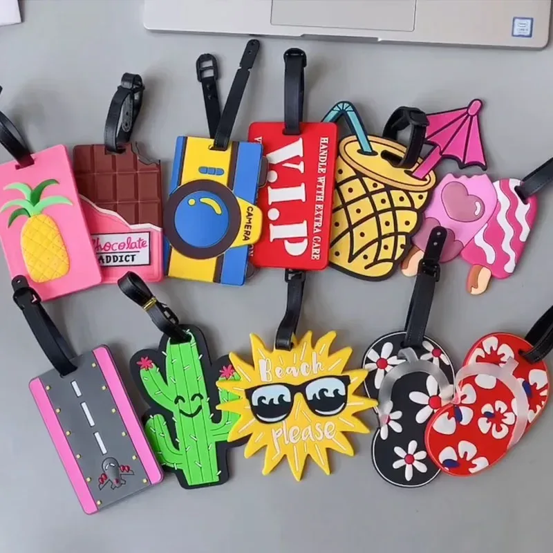 accessoires de voyage étiquettes d'embarquement de bagages créatives étiquette de bagage dessin animé animal g