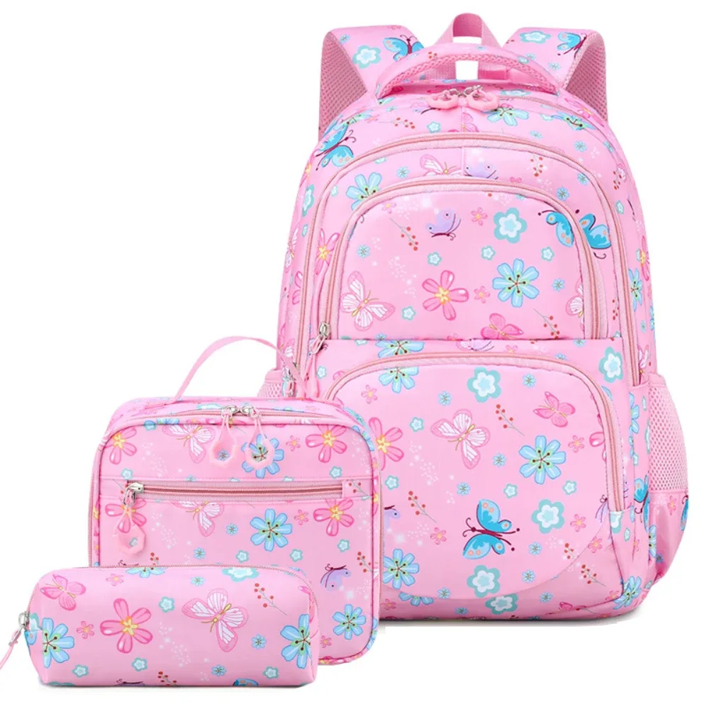 Ensemble de 3 sacs à dos décontractés colorés avec plusieurs poches, sac à dos pour l'université, sac de voyage pour le camping en plein air, sac de voyage pour le campus