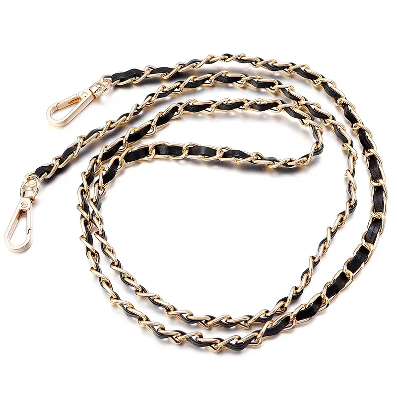 sangle de sac à bandoulière universelle en cuir pu et aluminium, 1 pièce, sangle simple de couleur unie pour sac à bandoulière, chaîne de sac à main