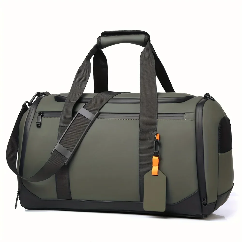 sac de voyage de grande capacité pour hommes, sac de sport spacieux avec plusieurs compartiments, sac de week-end pour une nuit, sac de voyage