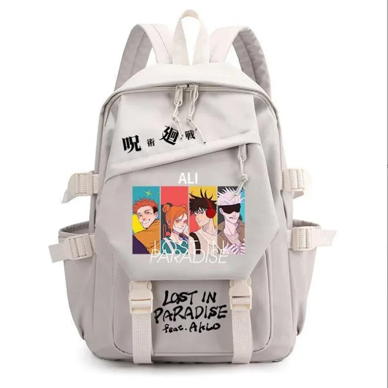 sac à dos anime jujutsu kaimmense pour hommes et femmes, cartable pour adolescents, sacs pour ordinateur portable gojo satoru, cartable d'extérieur à la mode