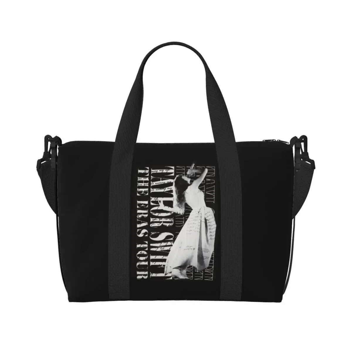 sac fourre-tout personnalisé eras tour pour femme, chanteur pop américain de taylor's swift, grande capacité, plage, salle de sport, sacs de voyage, 1989