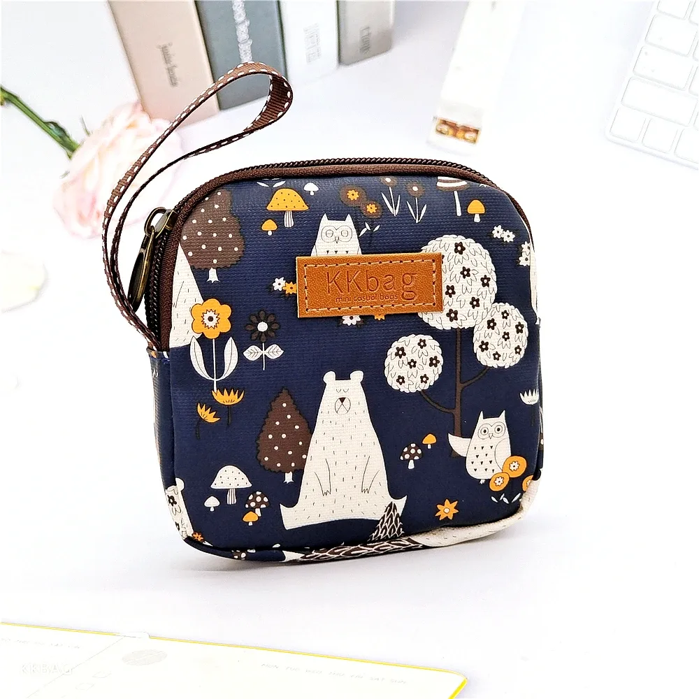 sac de rangement de tampon mignon pour femmes et filles, pochette pour serviettes hygiéniques, sac à cosmétiques, porte-monnaie portable, mini organisateur de voyage