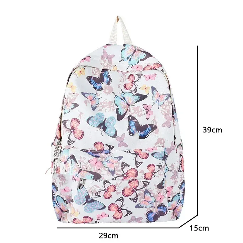 mode papillon modèle coréen femmes sac à dos étudiant sac à dos pour l'école livre stockage et organisateur de voyage rюкзак с экраном
