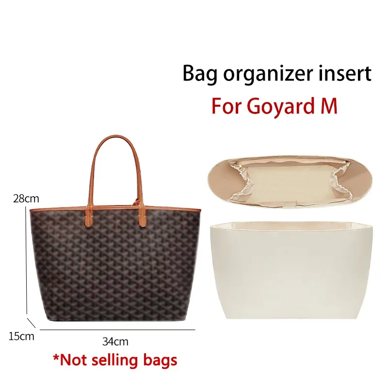 insert d'organisateur de sac pour sac goyard, matériau en nylon, étanche, durable, support de rangement, modification intérieure, accessoires de sac