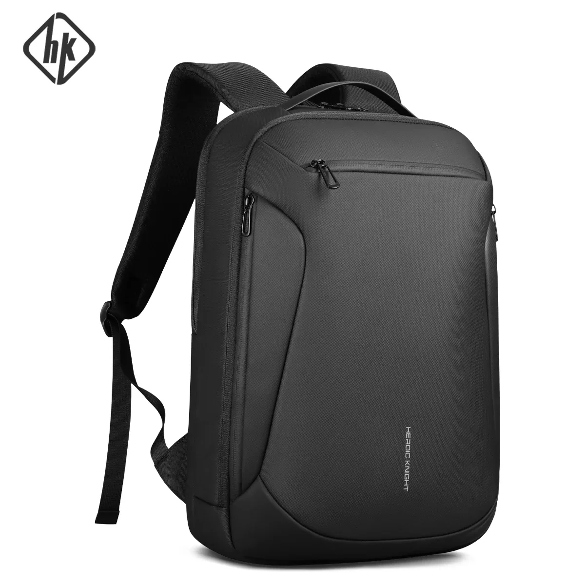 Sac à dos d'affaires HK pour hommes, sac à dos pour ordinateur portable de 15,6 pouces avec port USB, sac à dos étanche pour ordinateur, sac à dos décontracté pour les trajets quotidiens