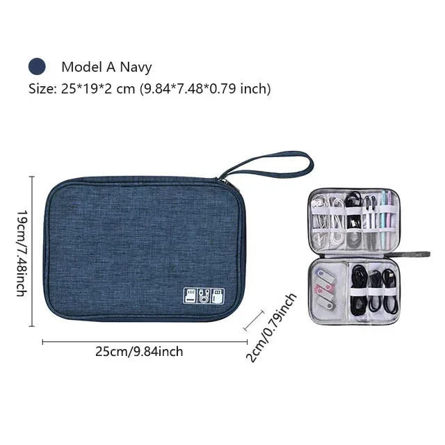 sac de rangement pour câbles de voyage, pochette de rangement numérique portable, sac de rangement étanche pour accessoires électroniques, sacs de rangement de câbles de voyage