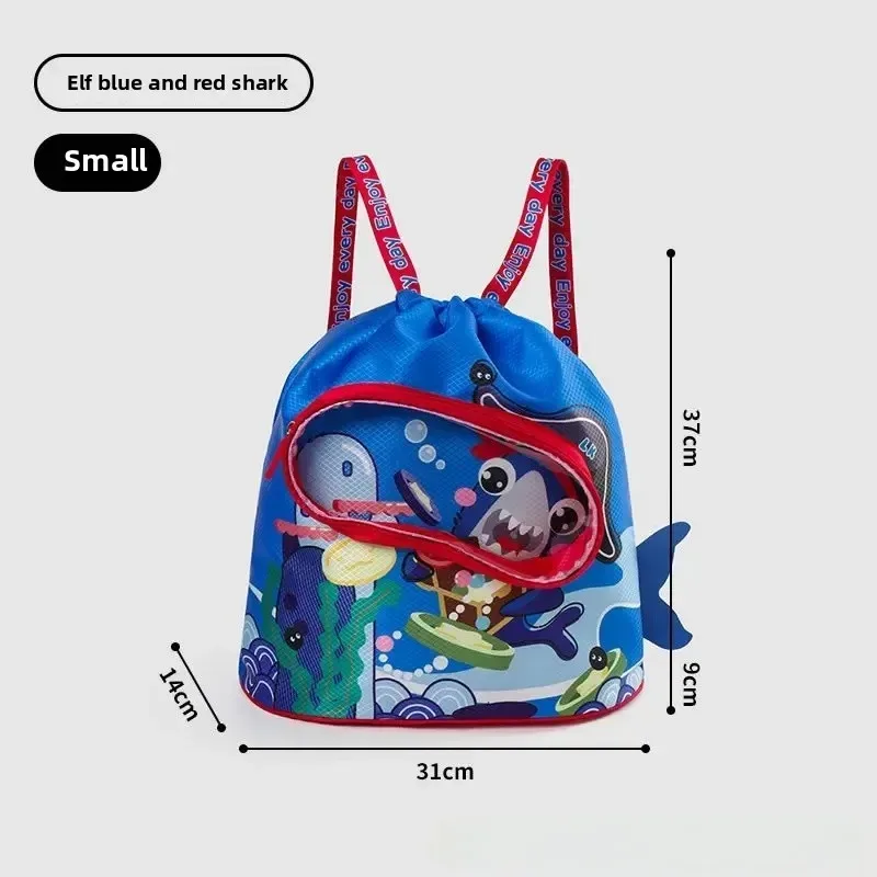 sac de natation pour enfants étudiant mignon dessin animé double épaule sac à dos poche mâle femme séparation étanche stockage b