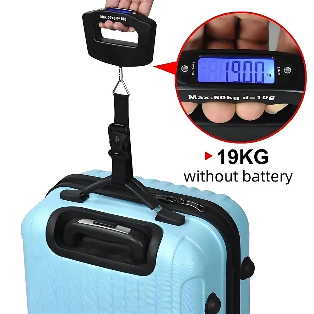 pèse-personne électronique portable avec écran lcd numérique, outils d'équilibre de poids, poids des bagages, 