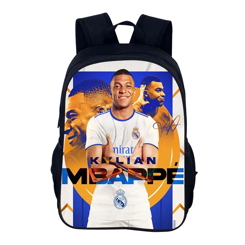 sac à dos de sport de football m-mbappes, sac d'école pour garçons et filles, sac à dos de sport pour joueur d'étoiles, sacs de livres pour le meilleur cadeau