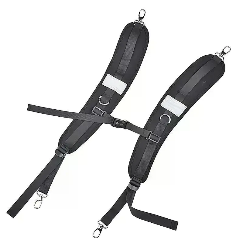 sangles d'épaule réglables pour sac à dos avec bandes réfléchissantes et boucle de poitrine antidérapante pour la randonnée, les trajets quotidiens, l'école et les activités de plein air