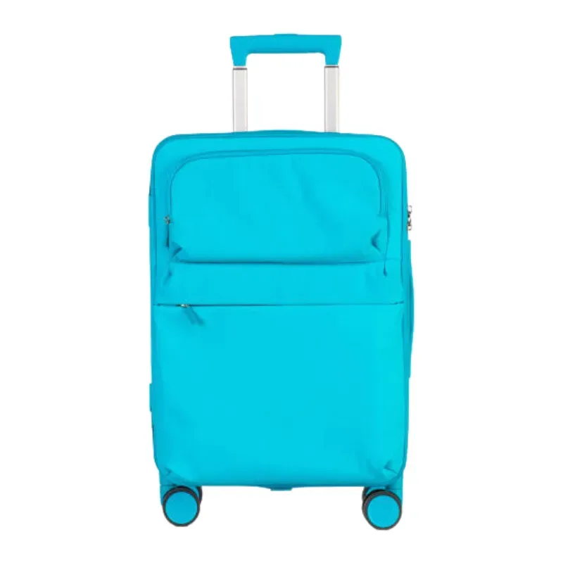 bagage à main oxford élégant 20 pouces et valise à enregistreuse 24 pouces, sac de voyage léger avec poche avant et verrouillage par mot de passe