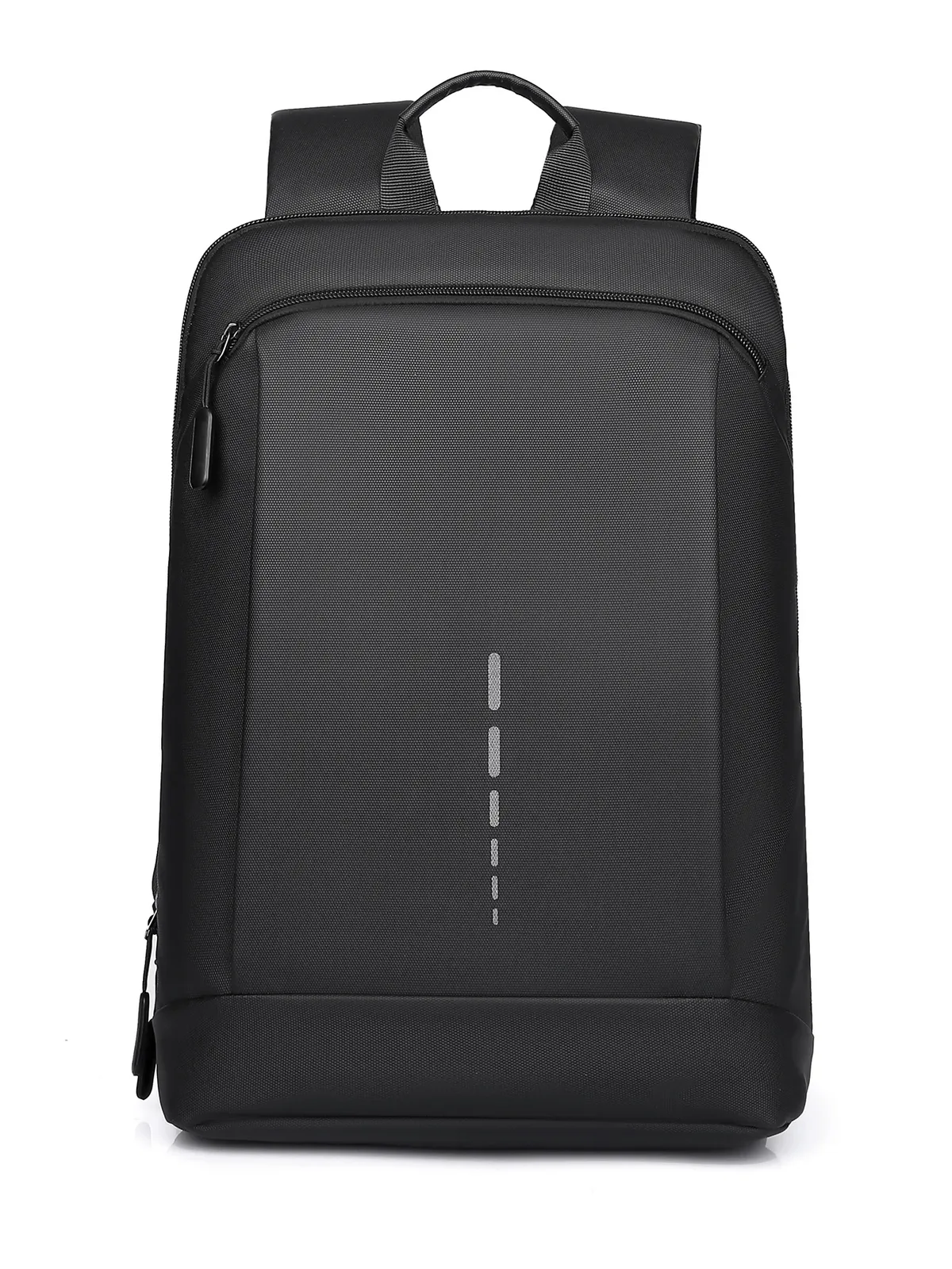 cartable d'étudiant léger en polyester imperméable, sac à dos d'affaires de stockage d'ordinateur de grande capacité carré vertical de 15.6 pouces
