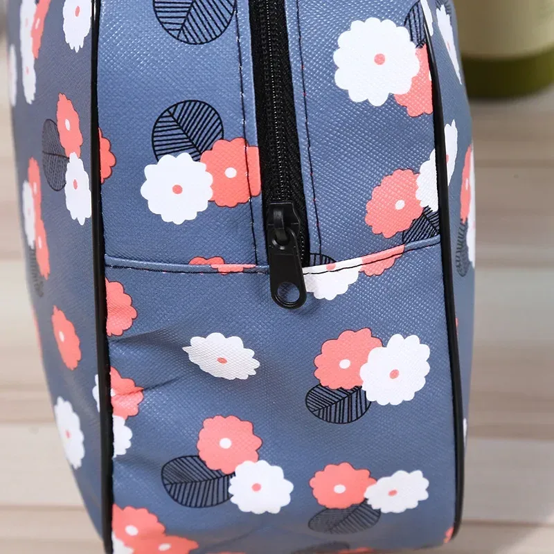 trousse de toilette de voyage pour filles, trousse de maquillage à fermeture éclair, organisateur de mode imprimé floral, fourre-tout pour femmes, grand sac à cosmétiques, nouvelle collection