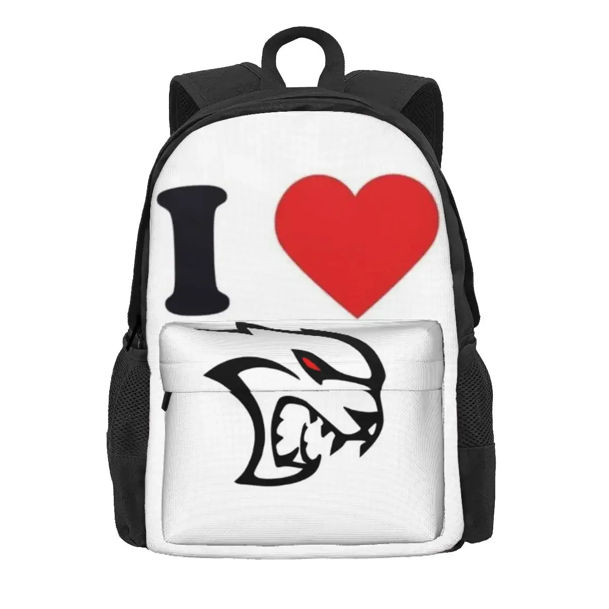 sac à dos d'étudiant srt hellcat demon dodge challenger, sac d'école, sac à dos de randonnée pour hommes et femmes, sac à bandoulière