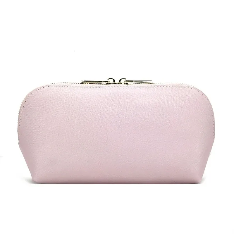 sac à cosmétiques en cuir saffiano personnalisé pour femmes, trousse de beauté en poudre de voyage pour dames, ensembles avec porte-passeport, étiquette de bagage, mode