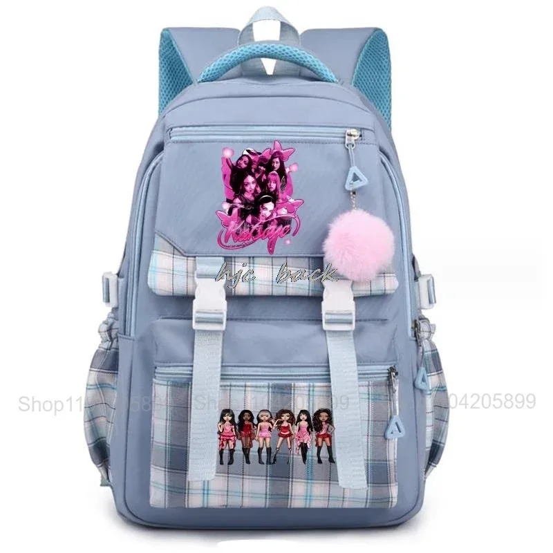 sac à dos katseye tendance, amusant, style kpop, pour filles, sacs d'école, sacs à dos pour adolescentes, étudiantes, voyages quotidiens, sac à dos pour ordinateur portable