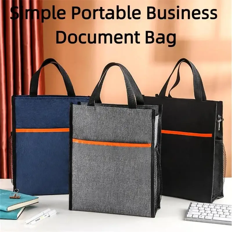 Sacs fourre-tout pour étudiants de haute qualité, durables et de grande capacité, sacs fourre-tout de bureau, sacs pour documents et sacs de rangement pour manuels scolaires.