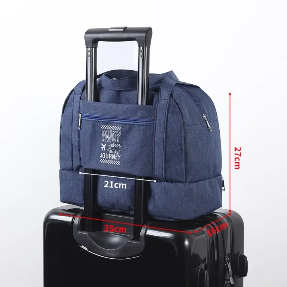 sac de voyage de grande capacité pour femmes, sac à main portable léger pour fitness, yoga, humide et sec, large bandoulière, fourre-tout d'extérieur, nouvelle collection