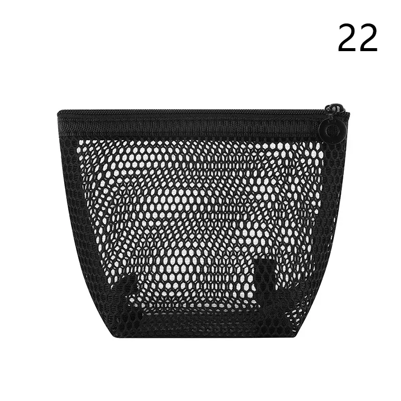pochette de rangement en maille de nylon avec cordon de serrage, 1 pièce, pochette de voyage et d'activités de plein air polyvalente pour produits numériques, trousse de maquillage