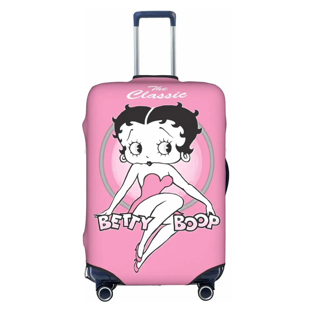 housse de valise élastique personnalisée b-bettys cartoon boop, housse de bagage de voyage classique d'anime pour valises de 18 à 32 pouces