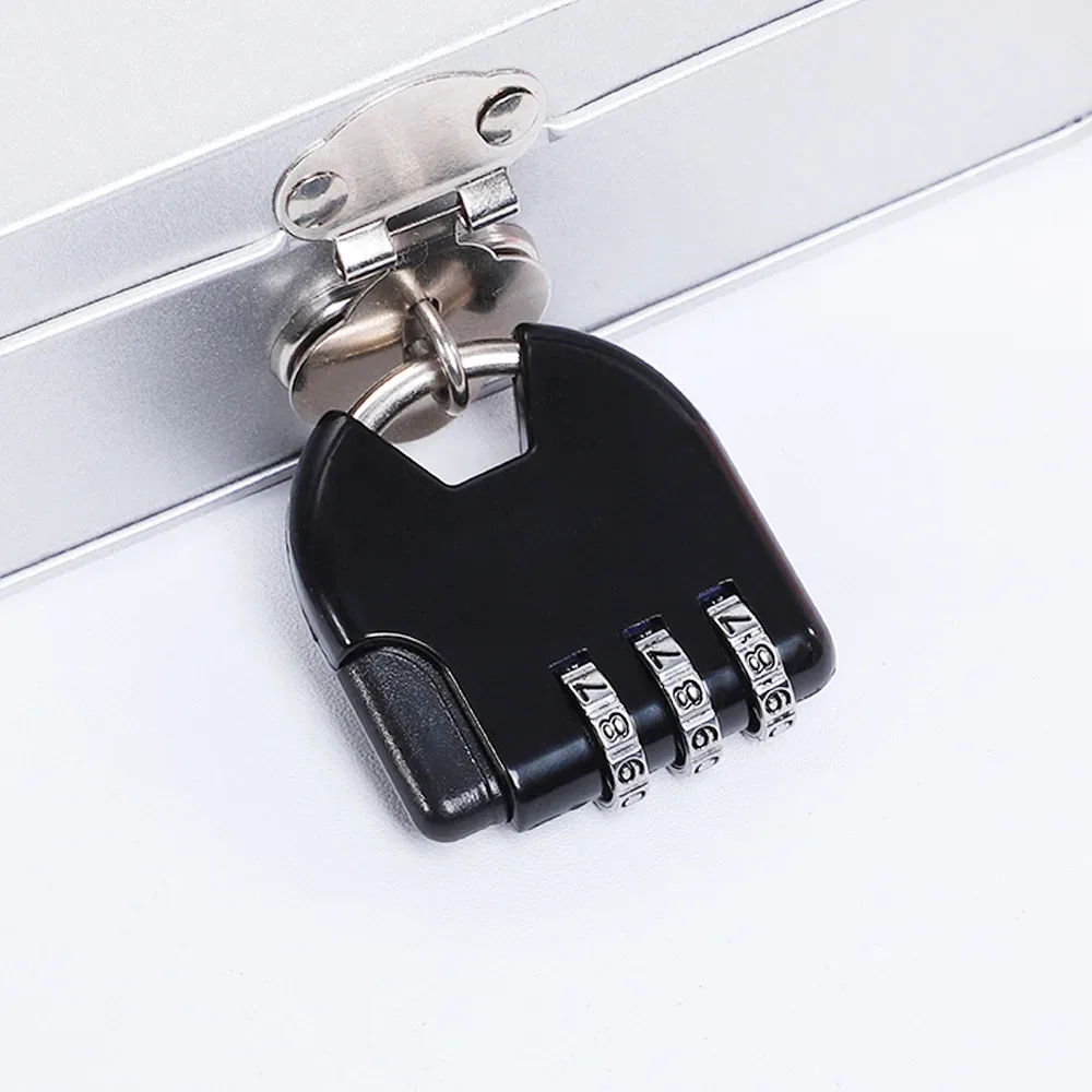 cadenas en alliage combiné pour bagages, utilisé sur les sacs à fermeture éclair, les sacs à dos, les sacs à main, les tiroirs et les armoires - petit cadenas pendentif