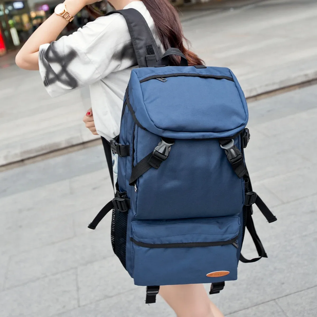 sac de randonnée surdimensionné de grande capacité, étanche, 55l, pour l'extérieur, sport, escalade, voyage, pour hommes et femmes, sac à bagages léger