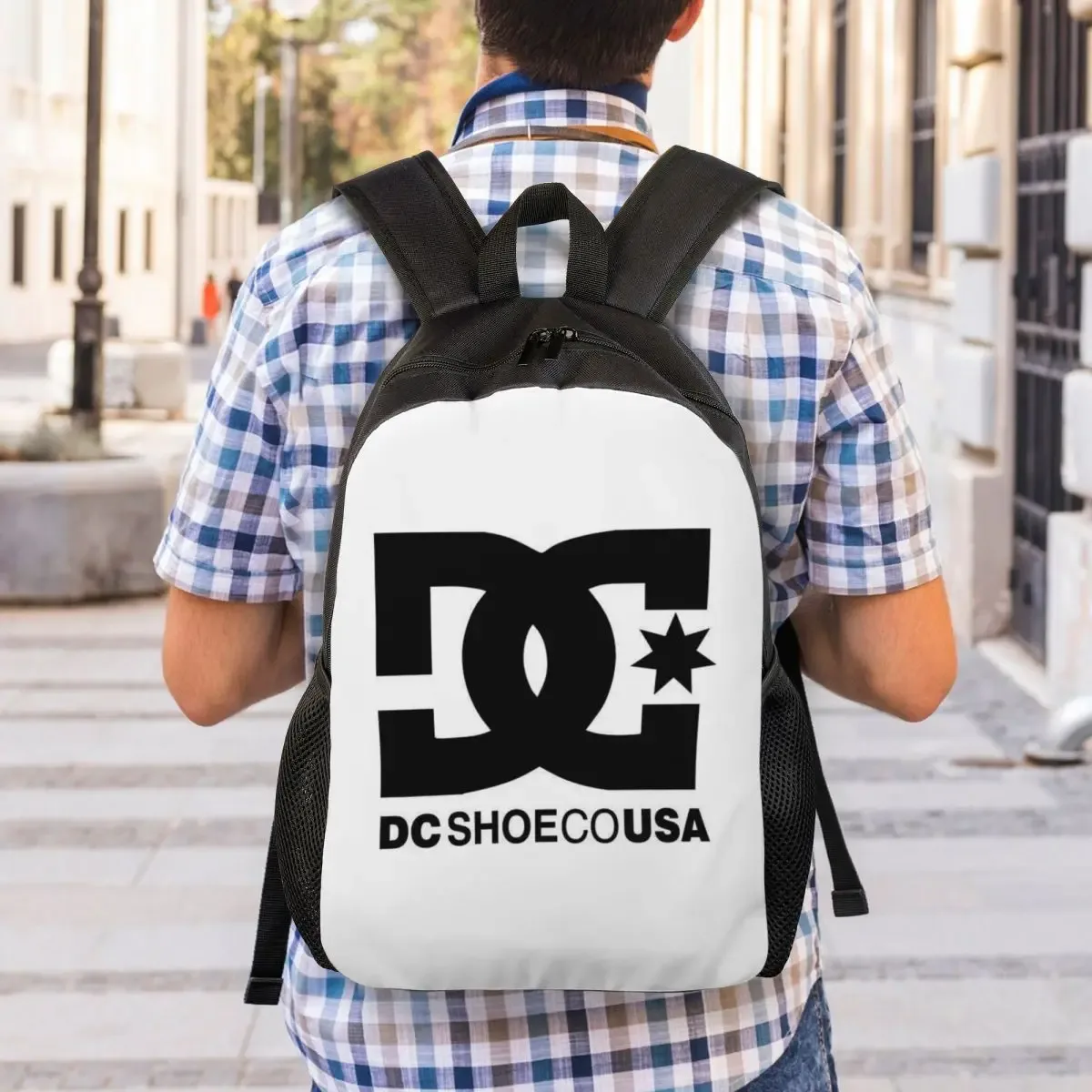 sac à dos dc shoe co pour étudiants, garçons et filles, sac d'école, sac à bandoulière pour ordinateur portable