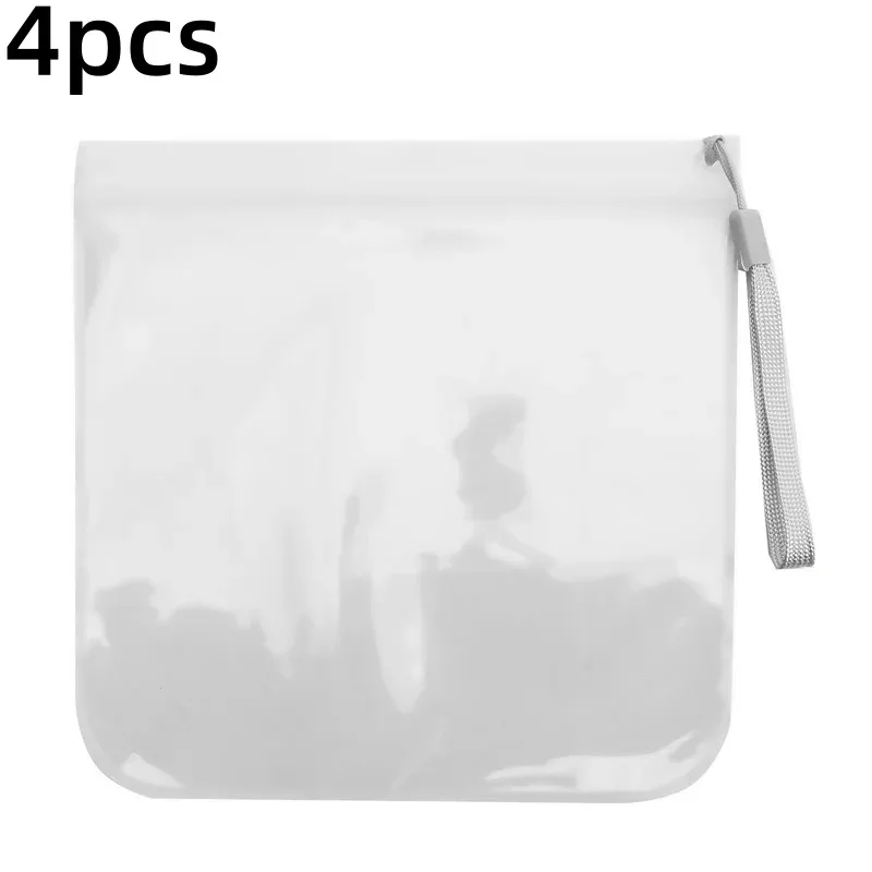 1/2/4 pièces bagages transparent voyage utilisation étanche vol maquillage étanche pour les femmes réutilisable aéroport sécurité sac de rangement