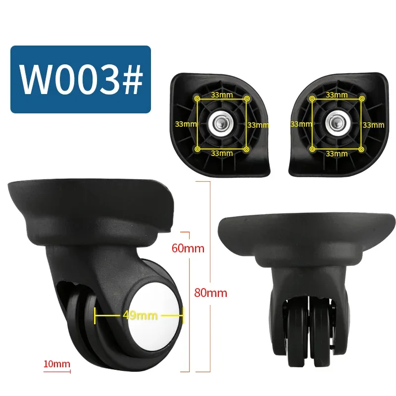 roues de remplacement pour bagages, valise sur roues de remplacement, accessoires pour bagages de 14 à 30 pouces, roues silencieuses pour roulettes à bagages