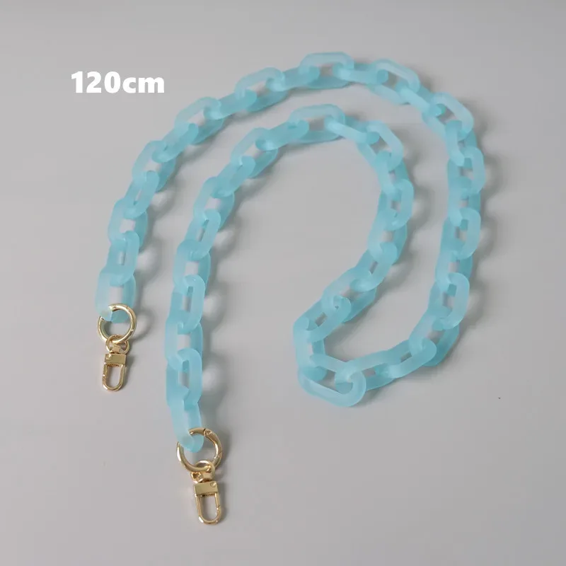 accessoires de sac à bandoulière en acrylique pour femmes, pièces détachables, chaîne de remplacement, bonbons, mignon, sangle mate, chaîne de poignée d'épaule, nouvelle mode