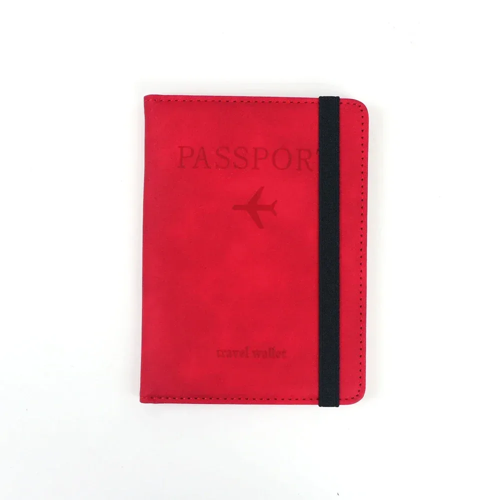 porte-passeport rfid en cuir pu, porte-cartes, étui de voyage, accessoires essentiels pour les voyages en famille, pour femmes et hommes.