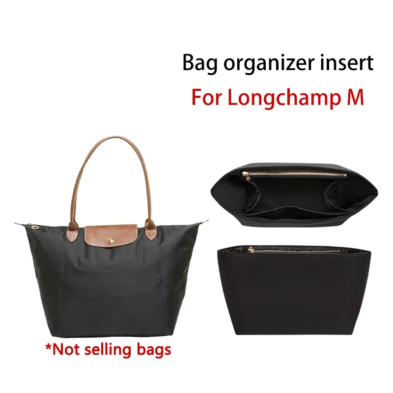 organisateur de sac en nylon pour longchamp s m l – insert de rangement durable pour sac, accessoires de modification intérieure