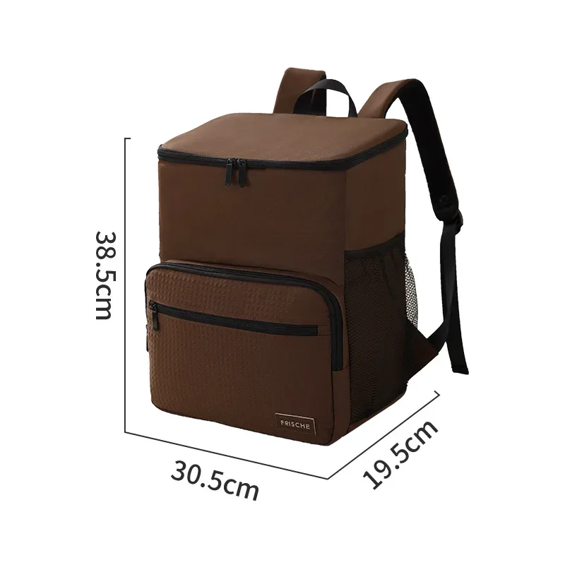 sac à dos isotherme de grande capacité en tissu oxford, 1 pièce, sac de bière de voyage en plein air, sac de glace étanche doublé de peva