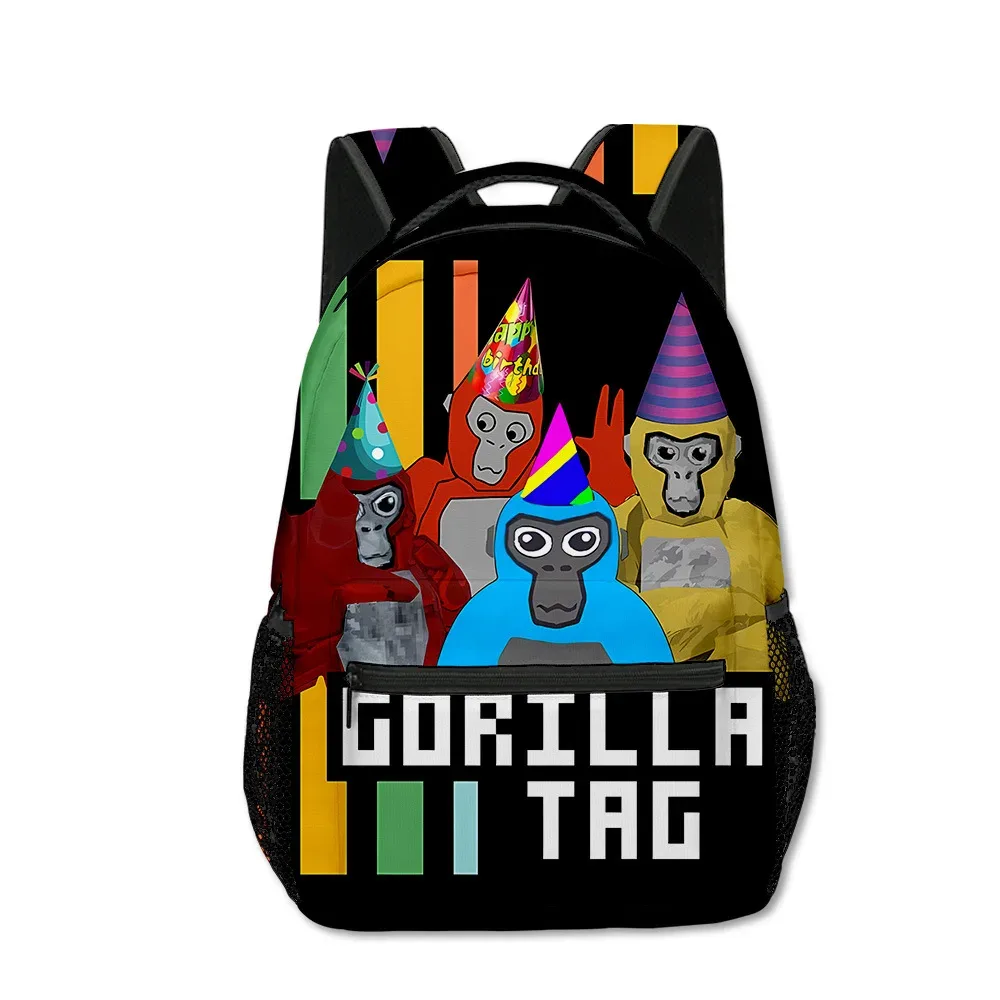 sac à dos tendance et amusant pour étudiants, avec impression 3d de gorille, en tissu oxford imperméable, pour garçons/filles, sacs à dos de voyage