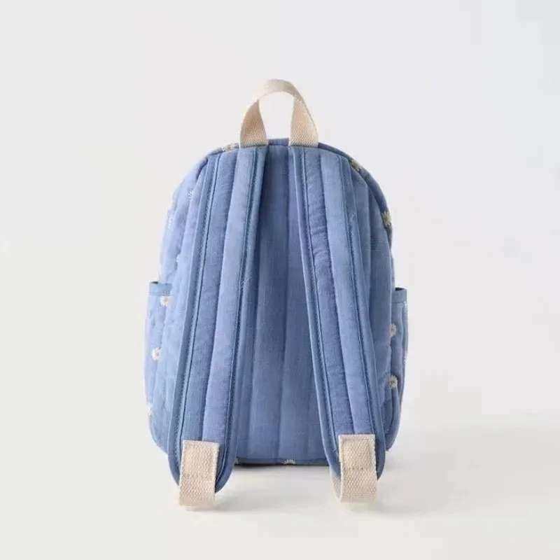 sac à dos kawaii daisy pour femme, grande capacité, tendance, populaire, sac d'école pour étudiants, bleu, sac à dos de voyage en plein air