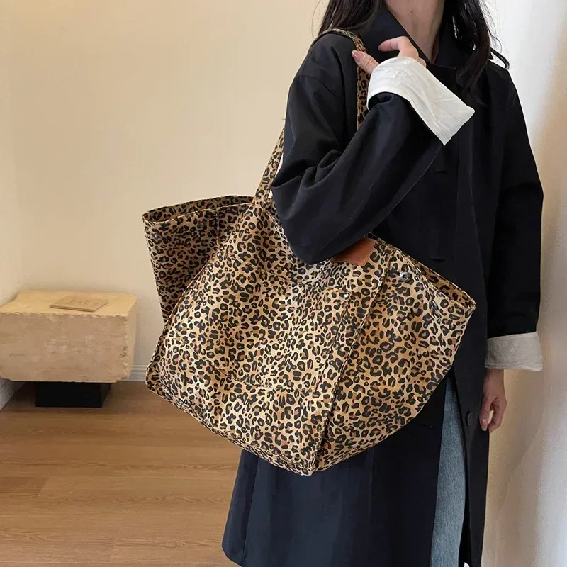 design léopard 2023 mode coréenne shopper grands sacs à provisions pour femmes sac à main dame sac à bandoulière grande capacité sac fille sac à main
