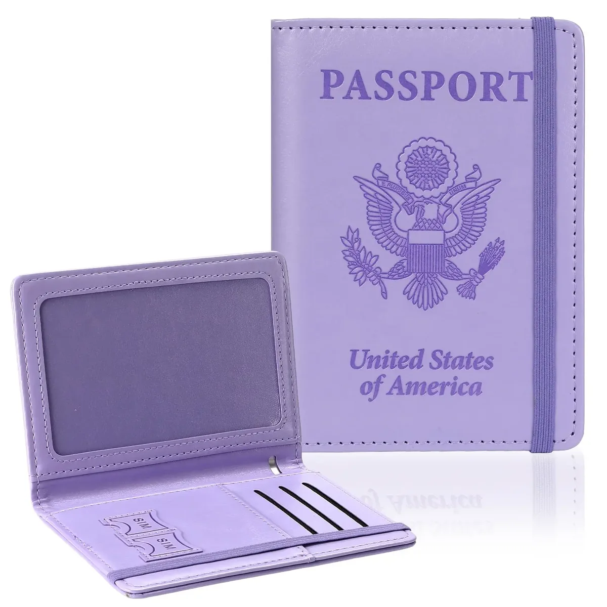 Porte-passeport pour voyage, étui de protection RFID pour passeport, portefeuille de passeport pour femme, accessoires de voyage essentiels, organiseur de documents