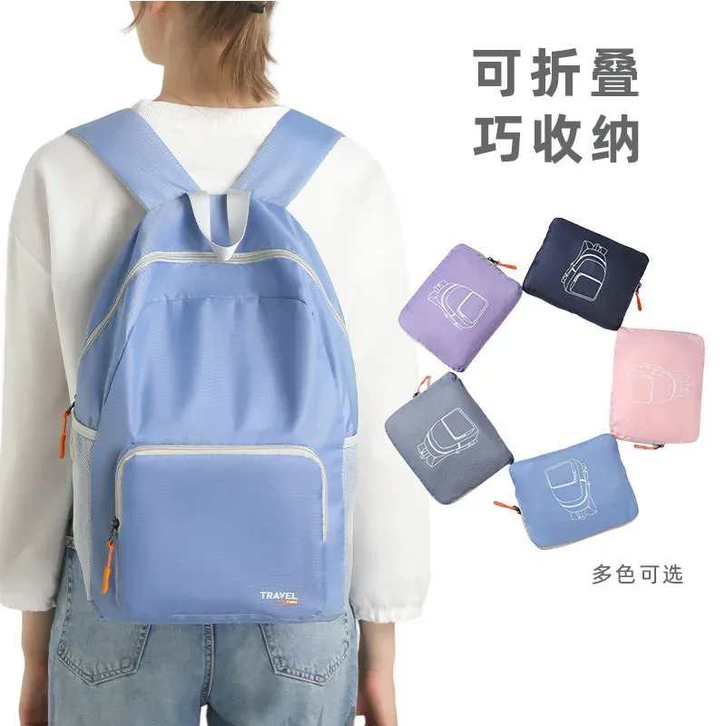 sac à dos pliable ultraléger imperméable grande capacité pour la randonnée, le voyage, le camping, les sports de plein air et l'école