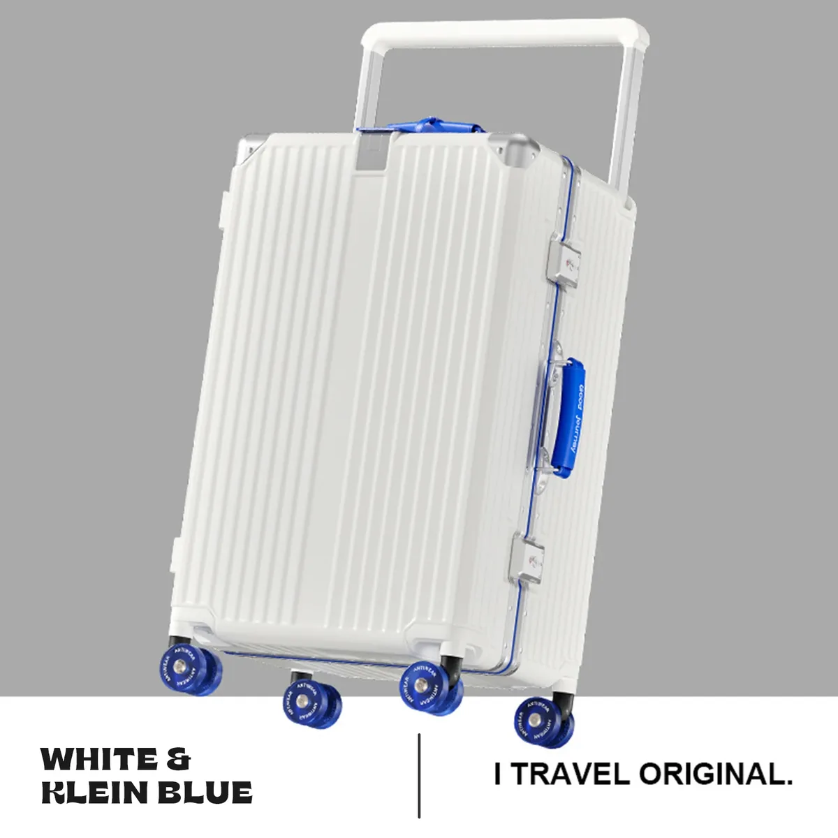 valise trolley rigide grande capacité aiweiny avec serrure tsa 3/7 séparables, roues silencieuses détachables et poignée télescopique large pour voyage