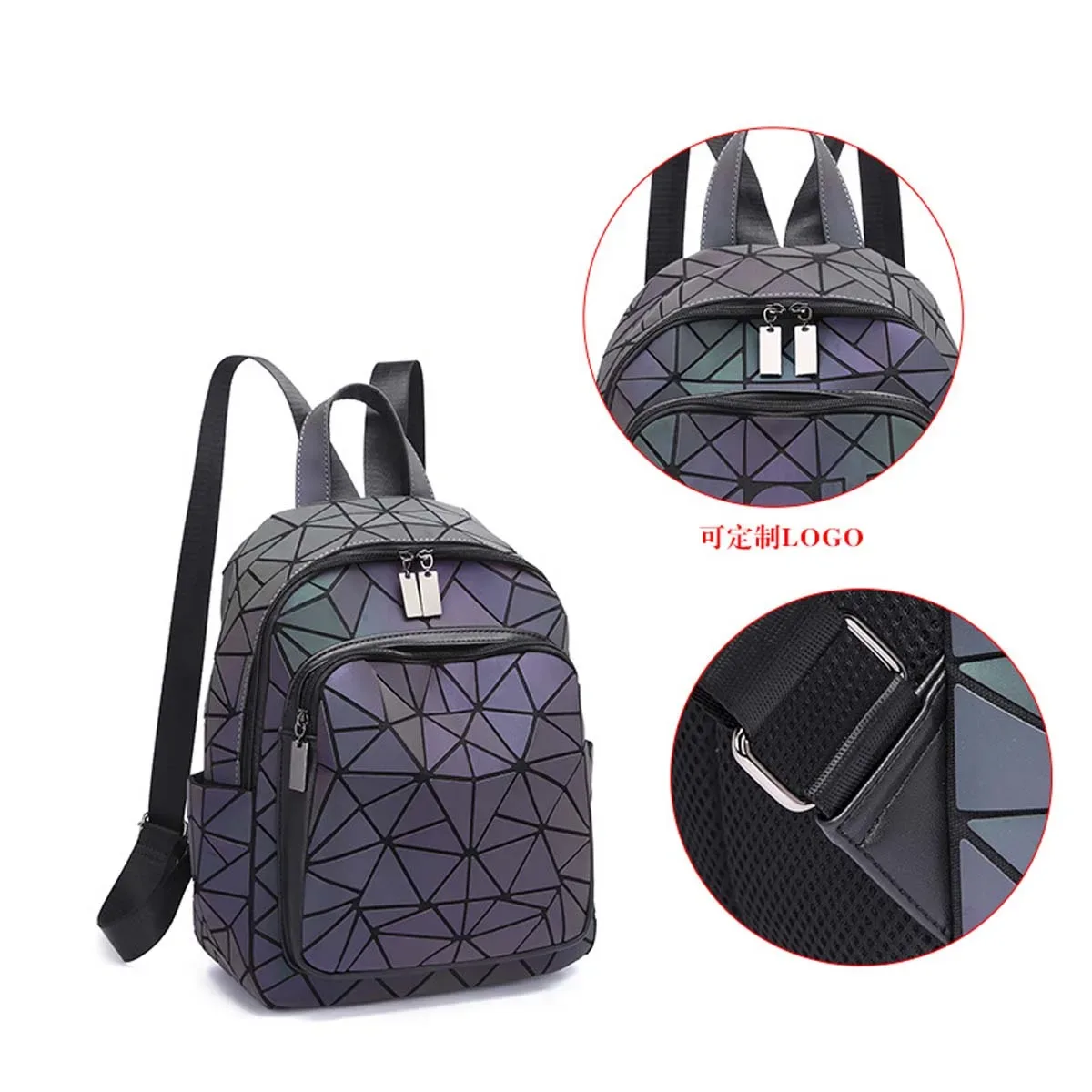 2024 nouveau sac à dos nuit sac à dos réfléchissant pour femmes léger grande capacité sac à dos mode diamant sac à dos pour les femmes