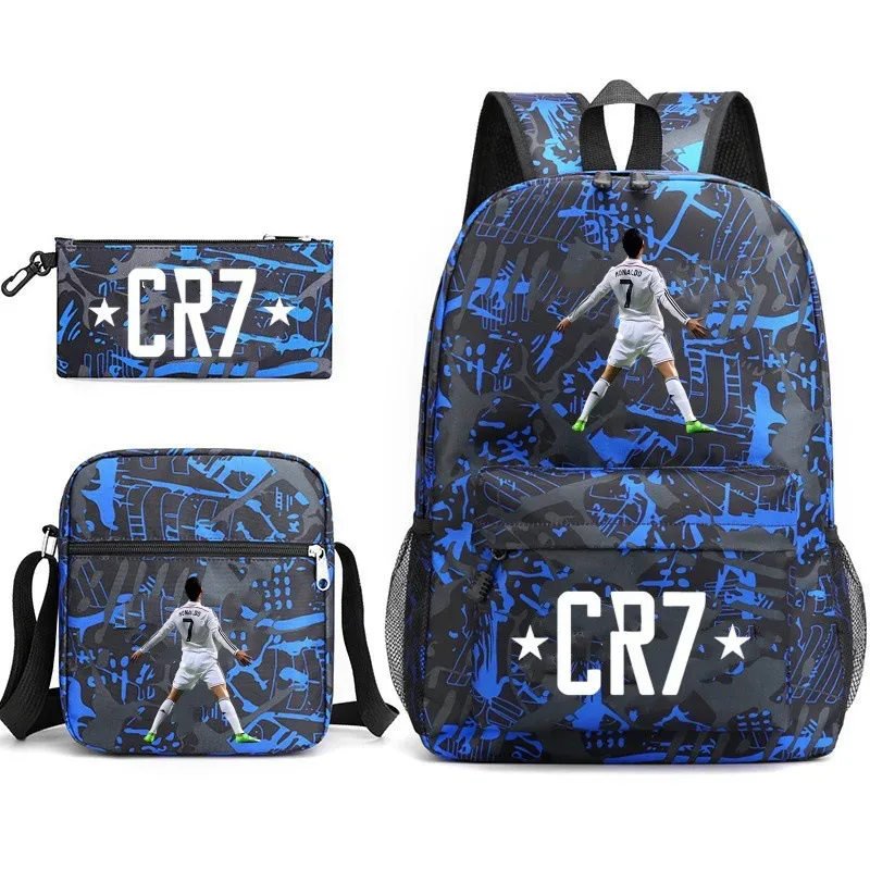 sac à dos imprimé cr7, sac à dos de sport, de football, décontracté, pour femmes et hommes, sacs d'école pour ordinateur portable, sacs d'école harajuku, sacs de voyage pour femmes et hommes